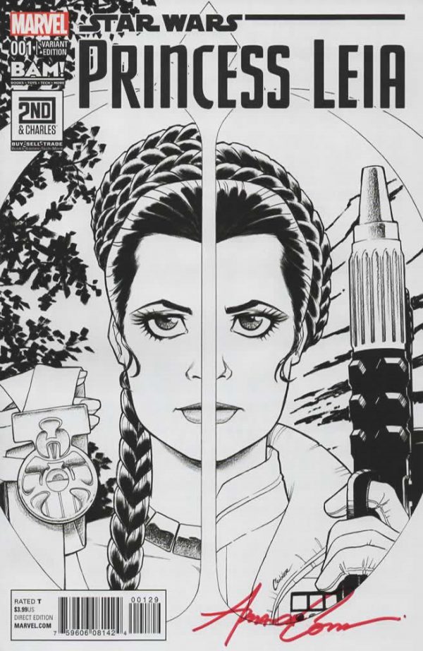 Princess Leia 1 - BAM Sketch- Signed