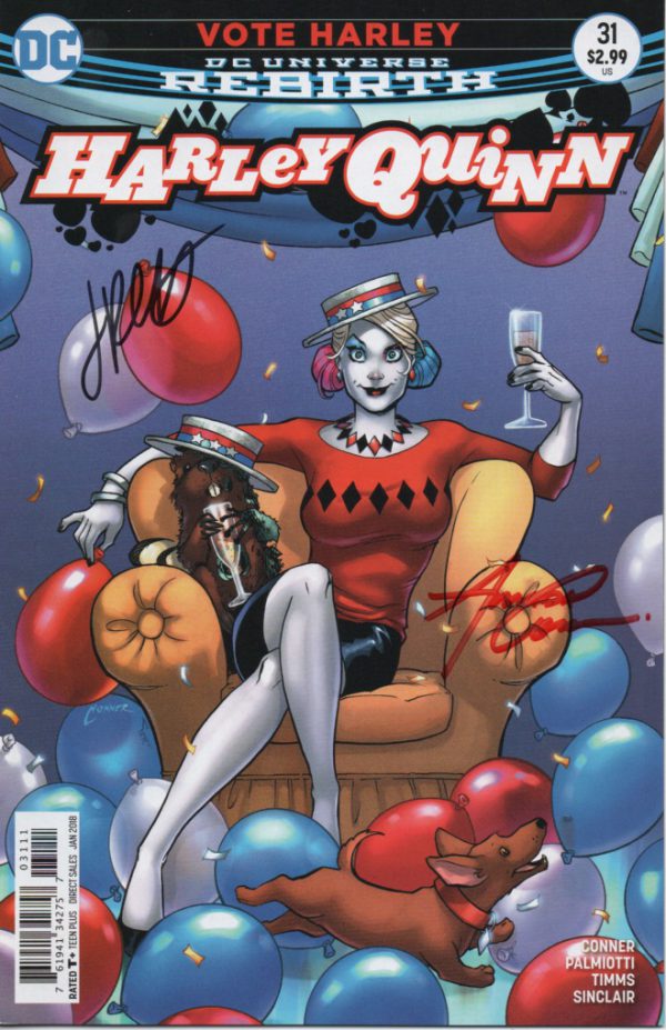 Harley Quinn Bundle Set - Regular and Variant cover (Conner Palmiotti signed) - Image 2