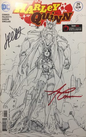 HARLEY QUINN AND BIRDS OF PREY #2 – PAPERFILMS EXCLUSIVE – JIMMY PALMIOTTI  SKETCH