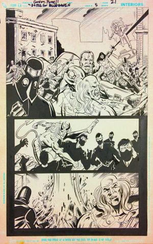 Battle For Bludhaven #5, pg 21 Gordon Purcell & Jimmy Palmiotti - Original Art