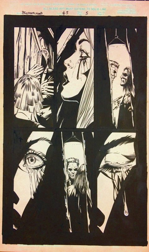 Brotherhood #5, pg 5 Leonardo Manco & Jimmy Palmiotti – Original Art | PaperFilms