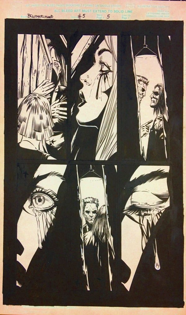 Brotherhood #5, pg 5 Leonardo Manco & Jimmy Palmiotti - Original Art