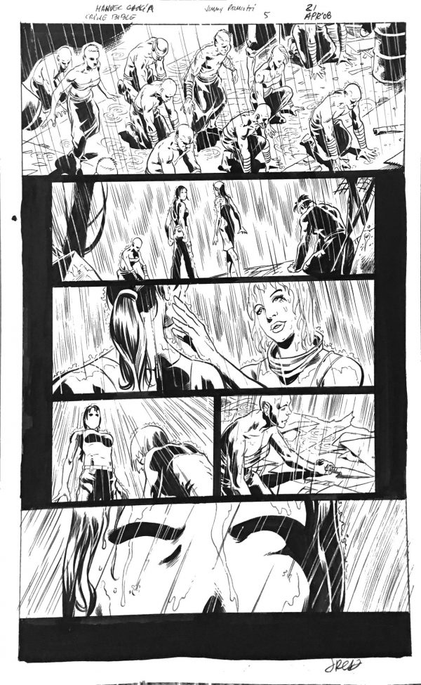 Crime Bible #5, pg 21 Manuel Garcia & Jimmy Palmiotti - Original Art