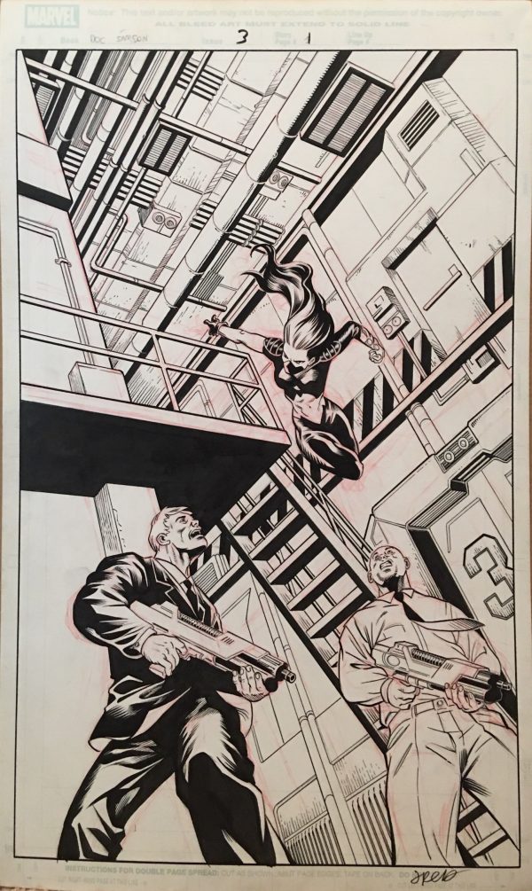 Doc Samson #3, pg 1 Juan Homs & Jimmy Palmiotti - Original Art