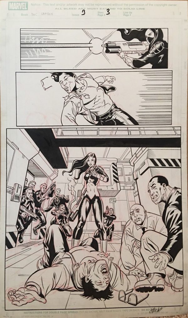 Doc Samson #3, pg 3 Juan Homs & Jimmy Palmiotti - Original Art