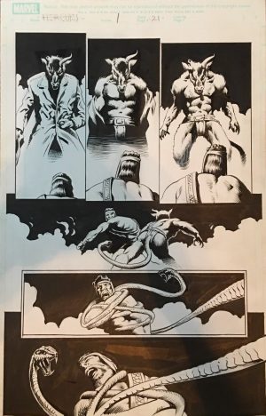 Hercules #1, pg. 21 Mark Texeira & Jimmy Palmiotti - Original Art