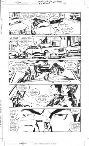 JLA: Secret Society of Super-Heroes #1, pg. 45 Mike McKone & Jimmy Palmiotti - Original Art