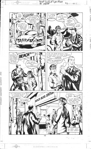 JLA: Secret Society of Super-Heroes #1, pg. 45 Mike McKone & Jimmy Palmiotti - Original Art