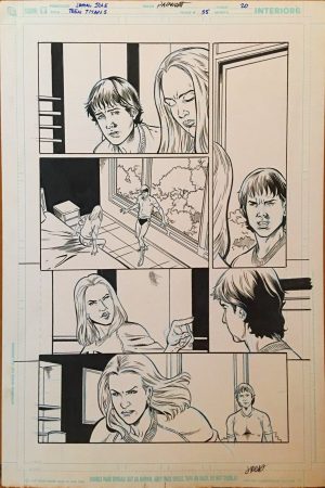 Teen Titans #55, pg. 20 Jamal Igle & Jimmy Palmiotti - Original Art