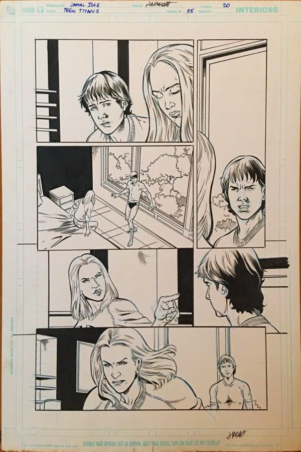 Teen Titans #55, pg. 20 Jamal Igle & Jimmy Palmiotti - Original Art