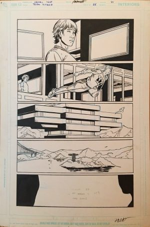 Teen Titans #55, pg. 21 Jamal Igle & Jimmy Palmiotti - Original Art