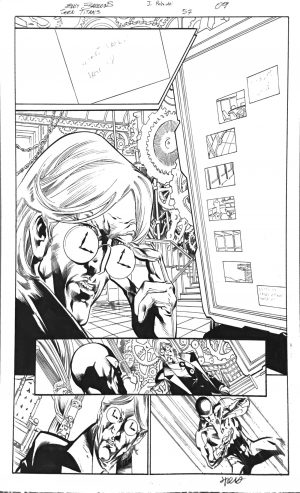 Teen Titans #57, pg. 9 Eddy Barrows & Jimmy Palmiotti - Original Art