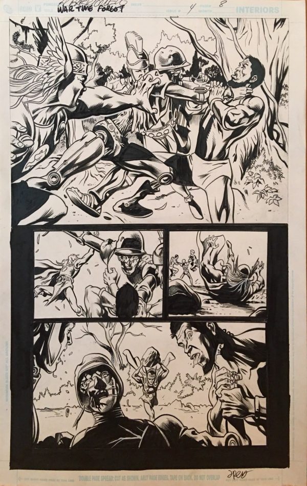 The War That Time Forgot #4, pg. 8 Al Barrionuevo & Jimmy Palmiotti - Original Art