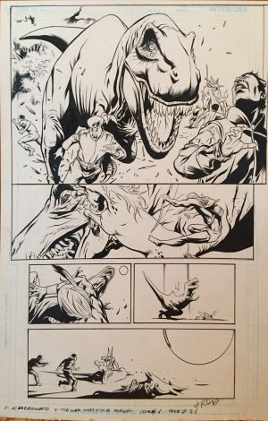 The War That Time Forgot #1, pg. 21 Al Barrionuevo & Jimmy Palmiotti - Original Art