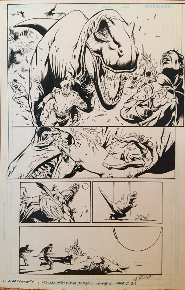The War That Time Forgot #1, pg. 21 Al Barrionuevo & Jimmy Palmiotti - Original Art