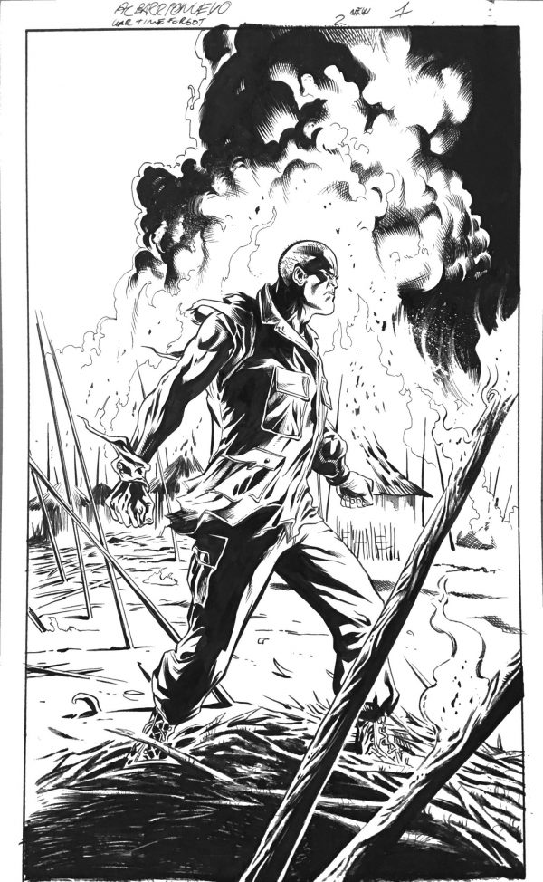 The War That Time Forgot #2, pg. 1 Al Barrionuevo & Jimmy Palmiotti - Original Art