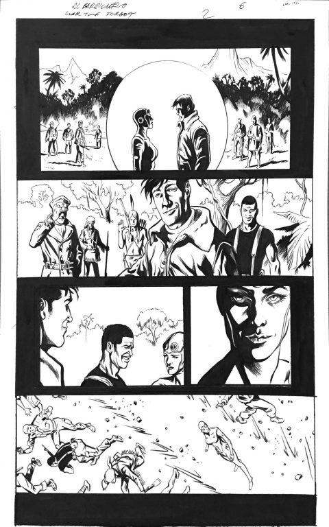 The War That Time Forgot #2, pg. 6 Al Barrionuevo & Jimmy Palmiotti – Original Art | PaperFilms