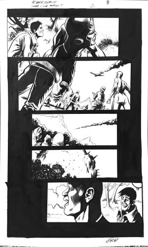 The War That Time Forgot #2, pg. 8 Al Barrionuevo & Jimmy Palmiotti - Original Art