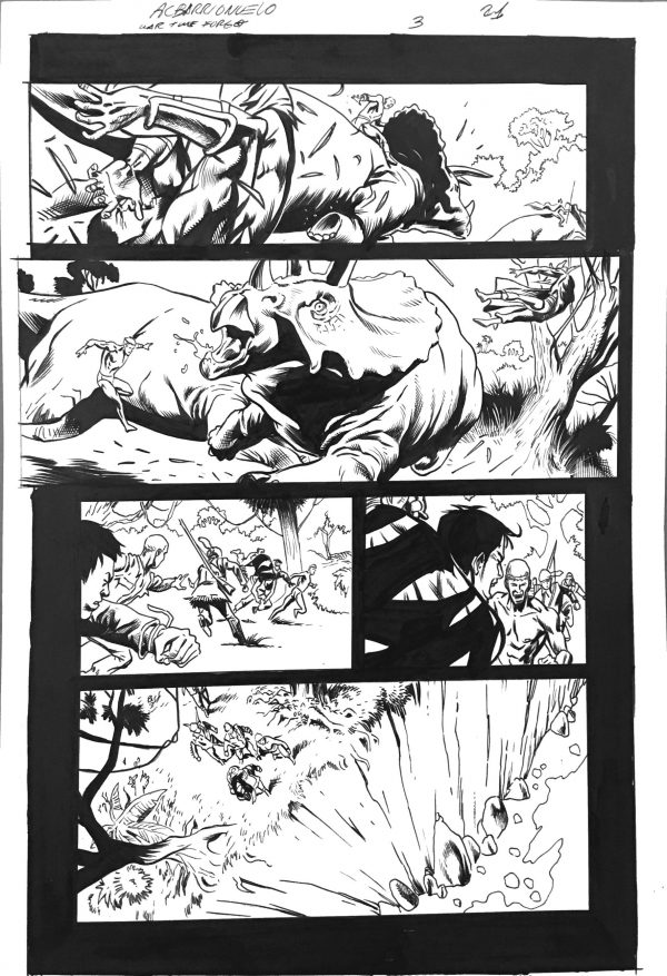 The War That Time Forgot #3, pg. 21 Al Barrionuevo & Jimmy Palmiotti - Original Art