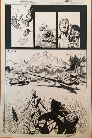 The War That Time Forgot #3, pg. 22 Al Barrionuevo & Jimmy Palmiotti - Original Art
