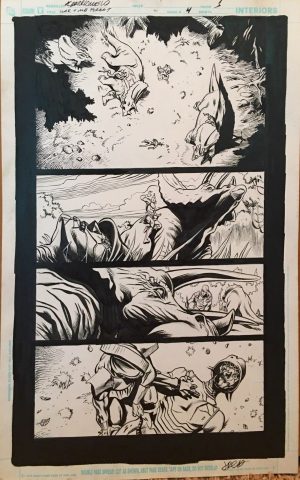 The War That Time Forgot #4, pg. 1 Al Barrionuevo & Jimmy Palmiotti - Original Art