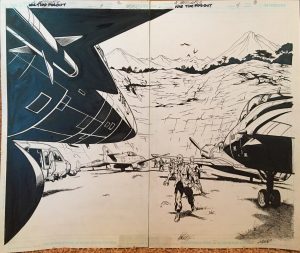 The War That Time Forgot #4, pg. 2-3 Al Barrionuevo & Jimmy Palmiotti - Original Art