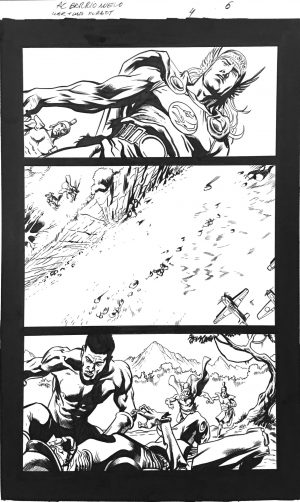 The War That Time Forgot #4, pg. 6 Al Barrionuevo & Jimmy Palmiotti - Original Art