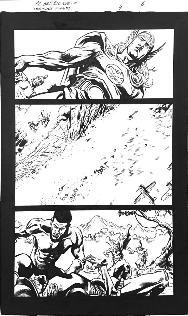 The War That Time Forgot #4, pg. 6 Al Barrionuevo & Jimmy Palmiotti - Original Art
