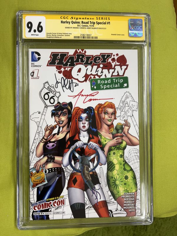HARLEY QUINN ROAD TRIP SPECIAL #1 NYCC VARIANT - SIGNED - CGC 9.6