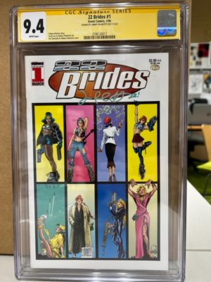 22 BRIDES #1 - 1st Appearance of PAINKILLER JANE - PALMIOTTI SIGNED - CGC 9.4