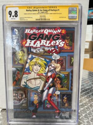 HARLEY QUINN GANG OF HARLEYS #1 - Variant - AMANDA CONNER SKETCH - POWER GIRL B -  CGC 9.8