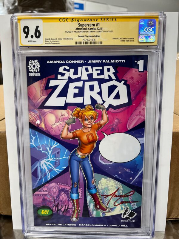 SUPERZERO #1 - EMERALD CITY COMICS VARIANT - CONNER & PALMIOTTI SIGNED - CGC 9.6