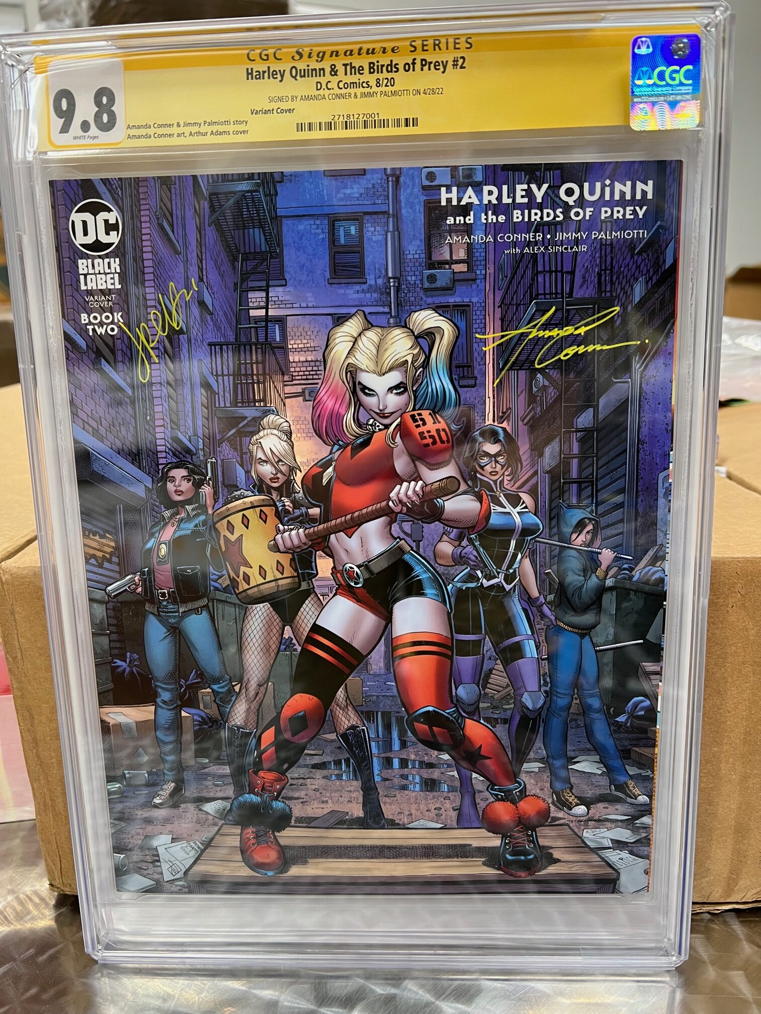 HARLEY QUINN & BIRDS OF PREY #2 – ADAMS VARIANT COVER – SIGNED