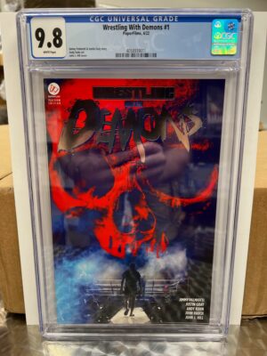 WRESTLING WITH DEMONS - PAPERFILMS EXCLUSIVE COVER - CGC 9.8