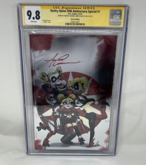 HARLEY QUINN 30TH ANNIVERSARY SPECIAL #1 - PAUL DINI FOIL COVER - CGC 9.8 (SIGNED)