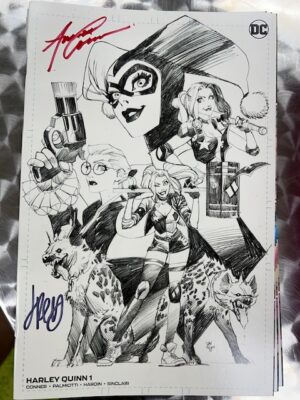 HARLEY QUINN #1 DAN MORA VARIANT SKETCH COVER NYCC 2022 EXCLUSIVE - SIGNED