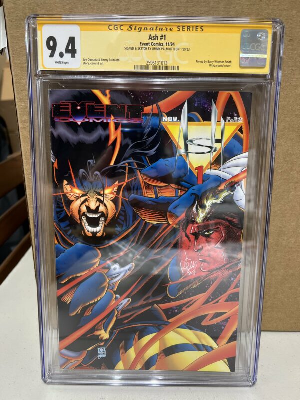 ASH #1 - 1ST PRINTING - PALMIOTTI SIGNED REMARQUE - CGC 9.4