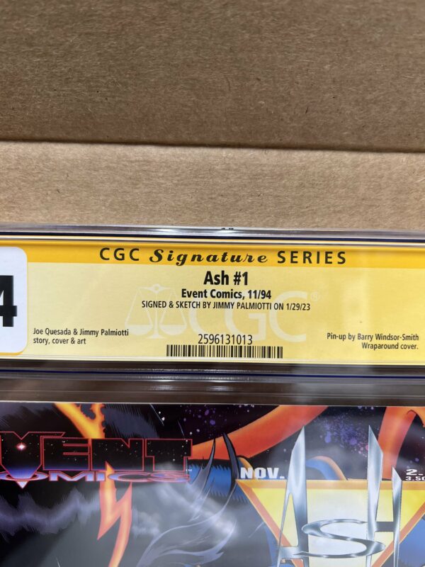 ASH #1 - 1ST PRINTING - PALMIOTTI SIGNED REMARQUE - CGC 9.4 - Image 4