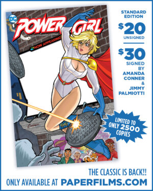 POWER GIRL #1 - PAPERFILMS EXCLUSIVE SKETCH COVER