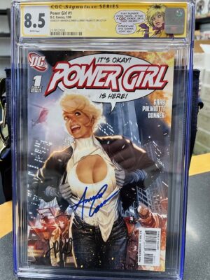 POWER GIRL #1 - ADAM HUGHES COVER - CONNER PALMIOTTI SIGNED - CGC 8.5