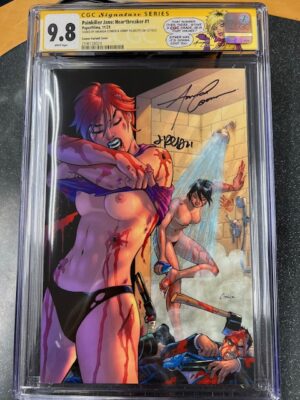PAINKILLER JANE: HEARTBREAKER ONE SHOT - AMANDA CONNER ADULT VARIANT COVER - CGC 9.8 (SIGNED)