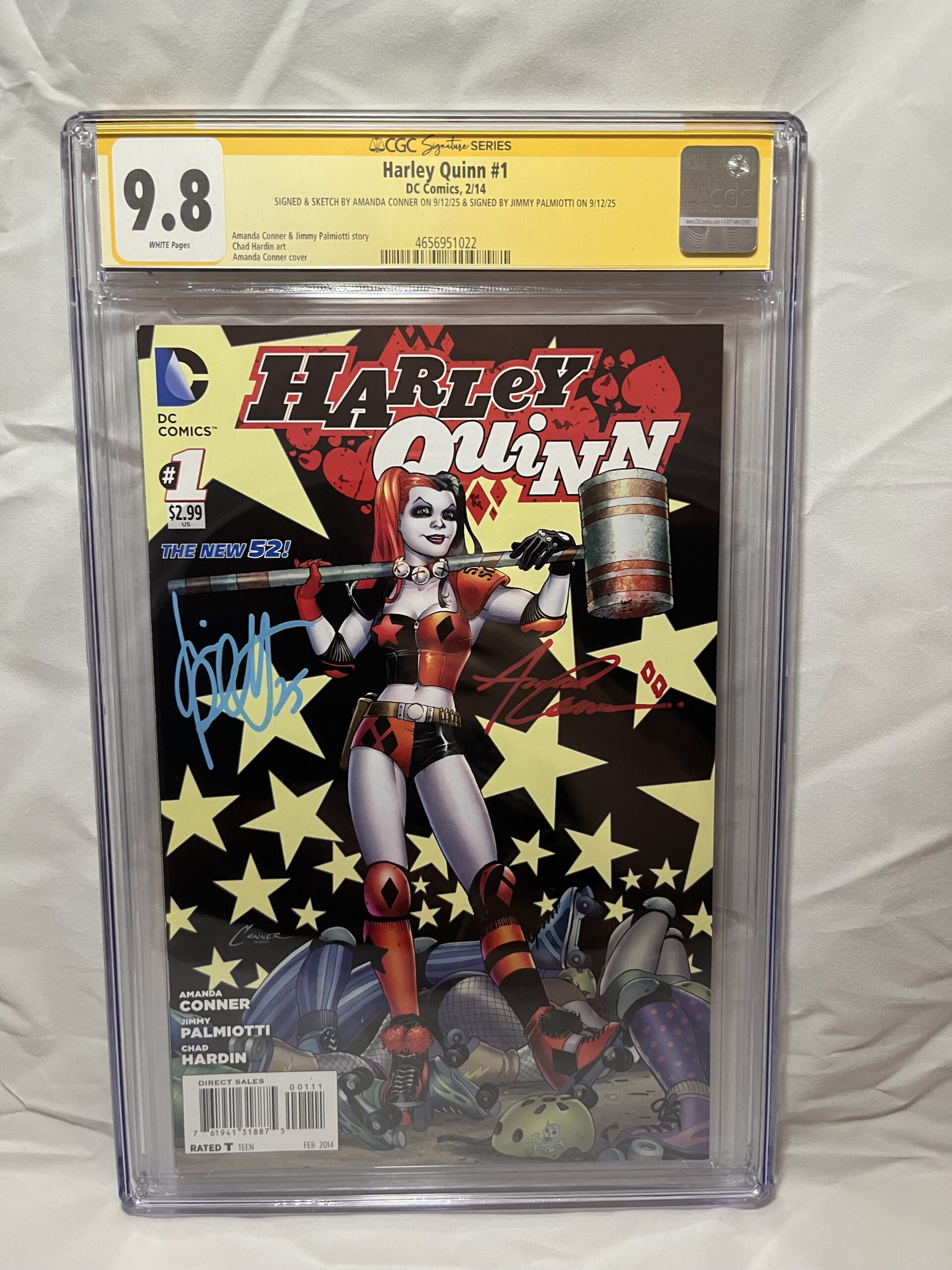 HARLEY QUINN #1 (2014) - CGC 9.8 (CONNER PALMIOTTI SIGNED)