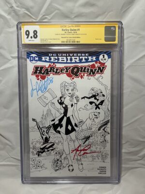 HARLEY QUINN #1 (2016) EMERALD CITY SKETCH - CGC 9.8 (SIGNED)