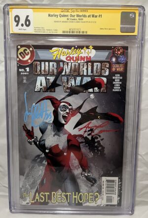 HARLEY QUINN: OUR WORLDS AT WAR #1 (2001) - CGC 9.6 (SIGNED)
