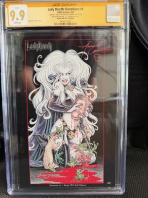 LADY DEATH: DEVOTIONS #1 (2023) HEADS WILL ROLL AMANDA CONNER VARIANT COVER - CGC 9.9 (SIGNED)