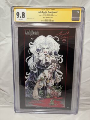 LADY DEATH: DEVOTIONS #1 (2023) HEADS WILL ROLL AMANDA CONNER VARIANT COVER - CGC 9.8 (SIGNED)