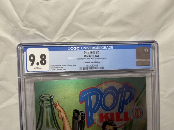 POP KILL #4 (2025) CAMPBELL METAL EDITION – CGC 9.8 | PaperFilms